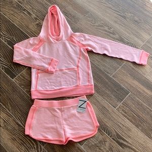 Zella Girl hoodie and shorts set size 8-10.